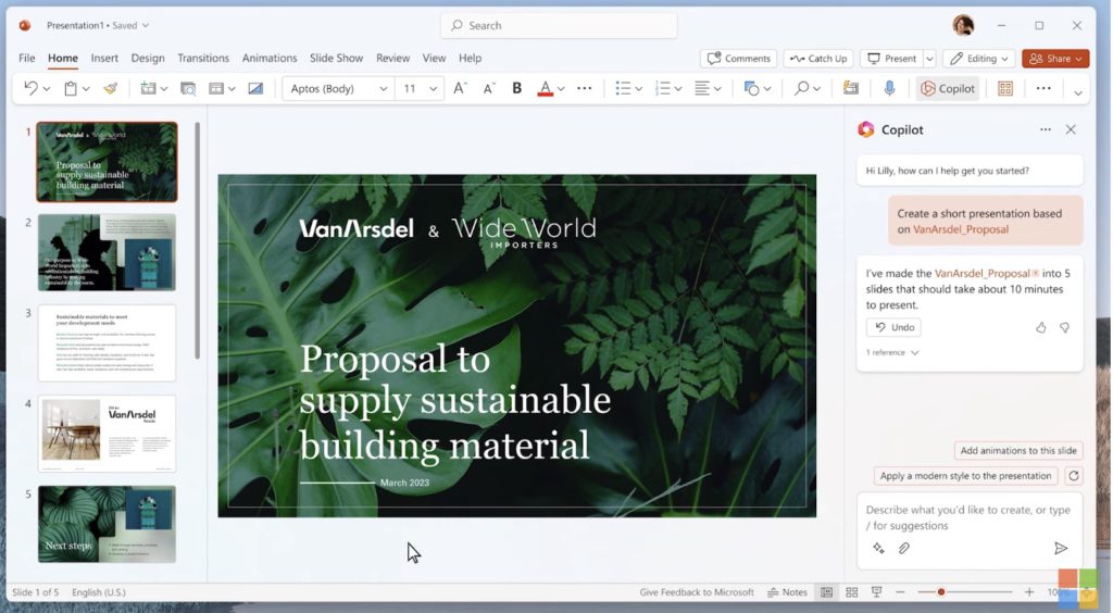 PowerPoint Copilot