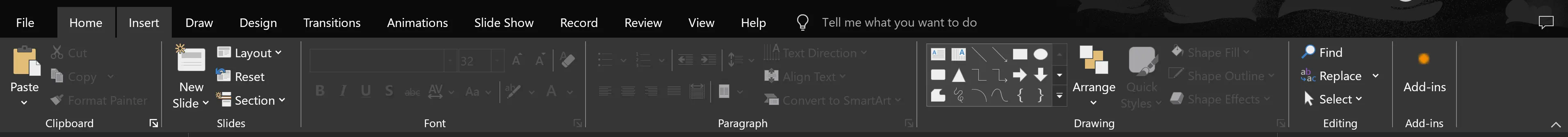 PowerPoint Ribbon