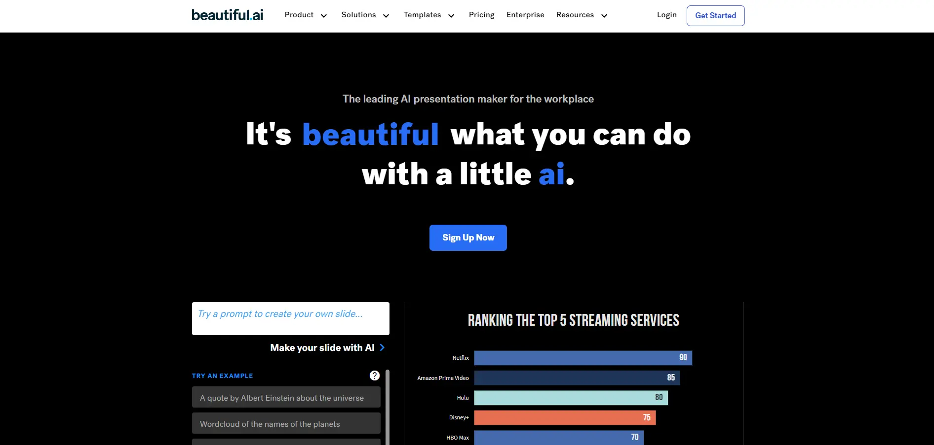 Beautiful.ai Landing Page